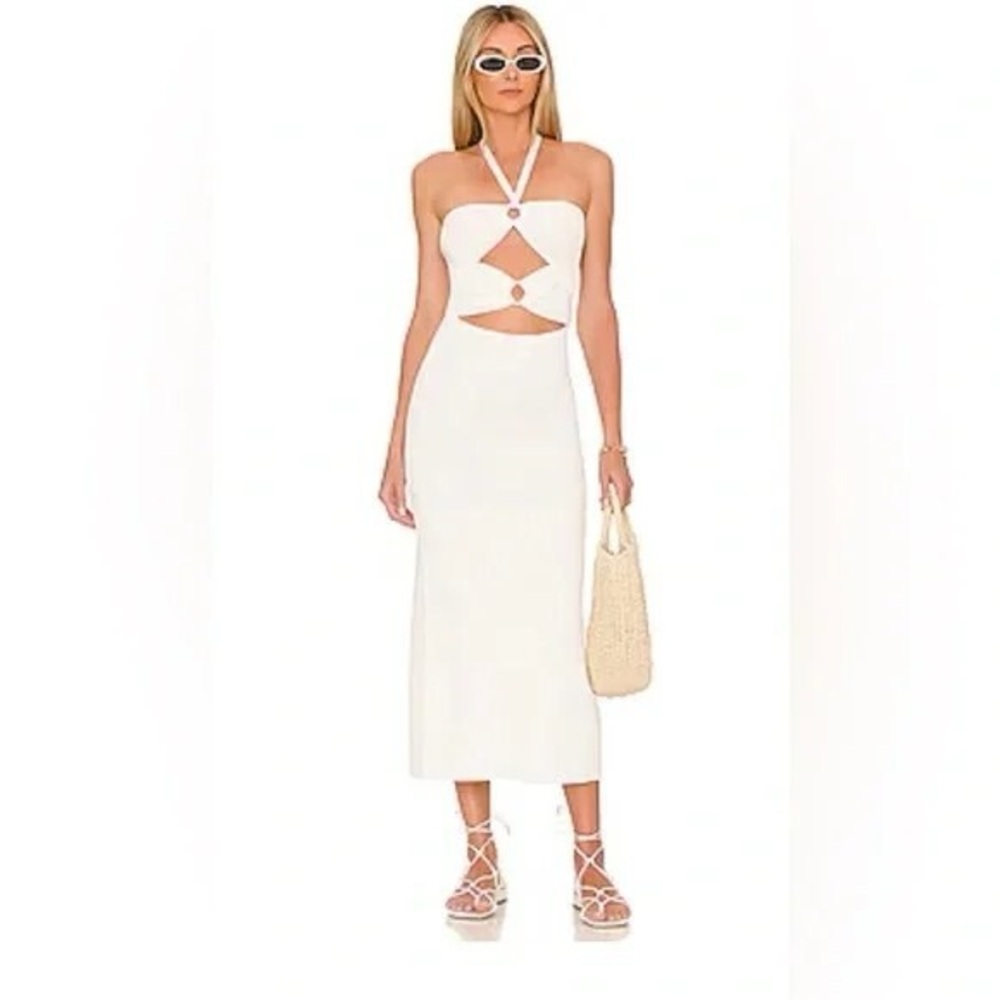 SOLID & STRIPED White Ariana Midi in Marshmellow
